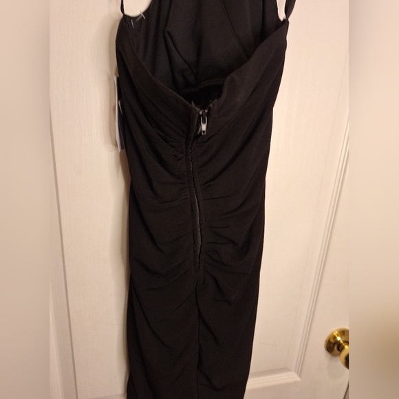 NWT/ CITY STUDIO /SMALL/HALTER STYLE LITTLE BLACK DRESS - Picture 3 of 16